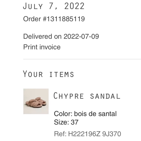 ‼️SALE‼️HERMES CHYPRE SANDAL NWT - Picture 7 of 7